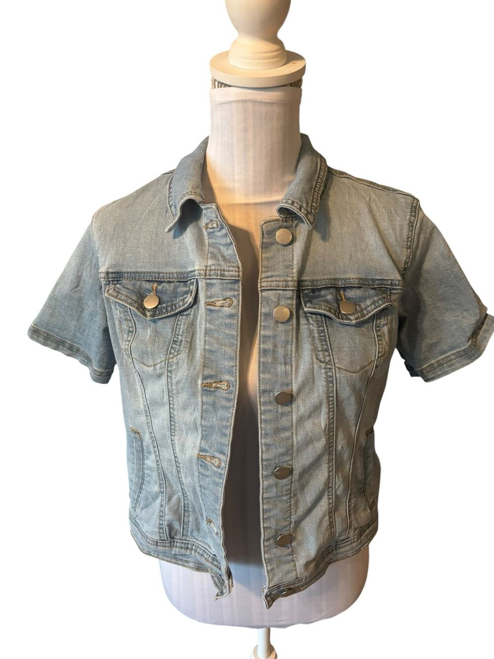 Westport Short Sleeve Denim Jacket Size XS